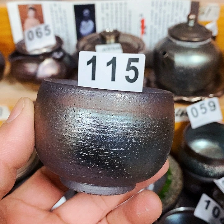 紫砂茶杯柴烧纯手工115