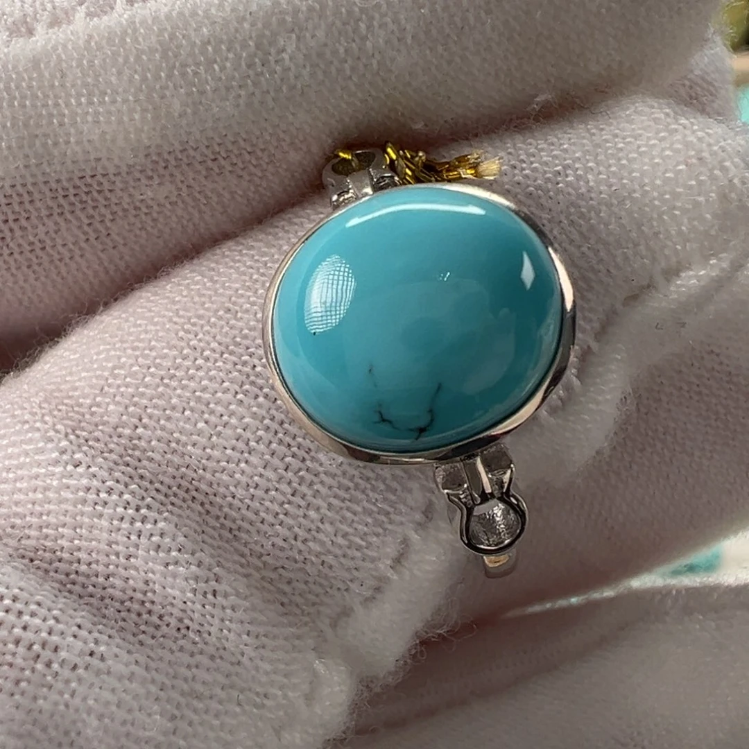 银S925镶嵌绿松石配饰