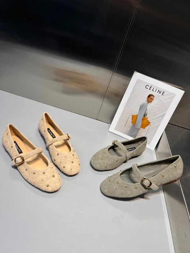 法式秋季甜美纯色单鞋编织时尚软底女鞋凉鞋舒适复古平跟百搭