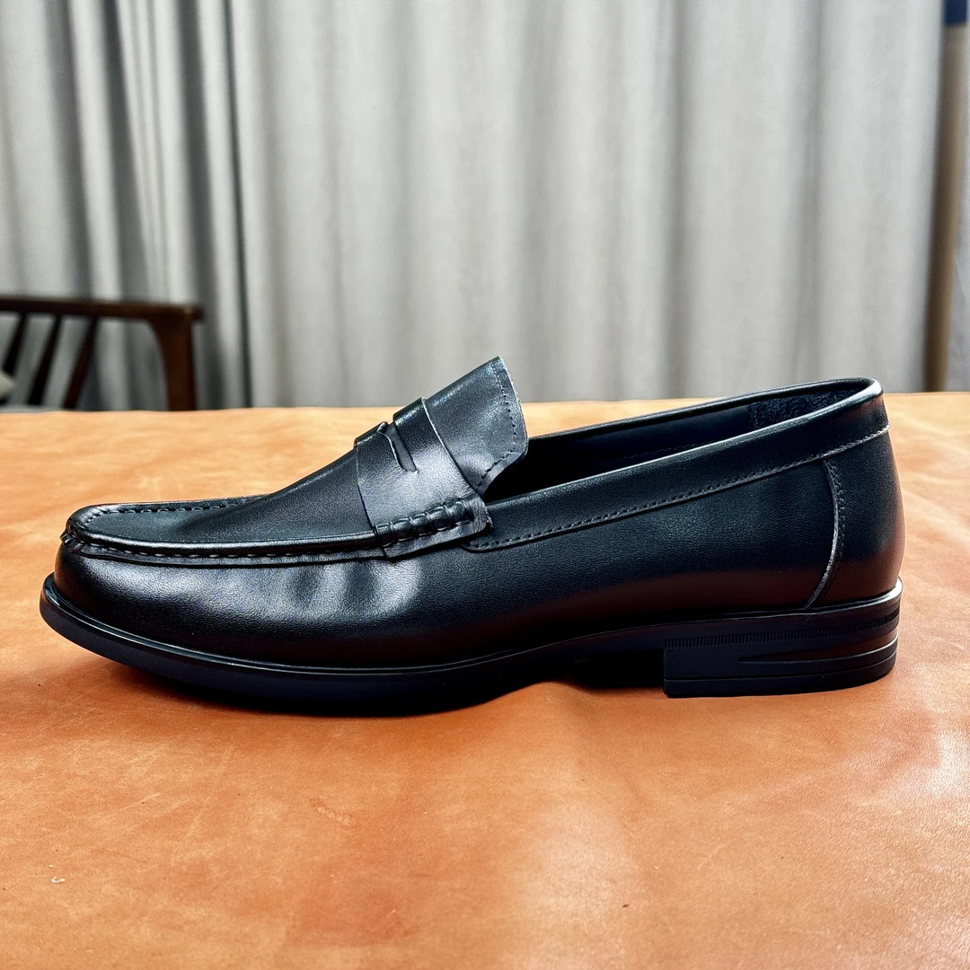 3881-2新款马皮夏季休闲舒适真皮男鞋透气百搭软底乐福鞋