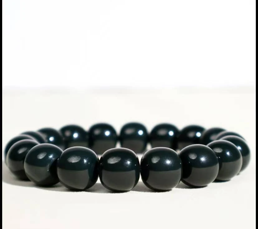 华夏精品和田玉墨玉老型珠（多样性发其一）