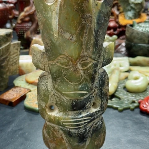 吊坠白玉菩提把件