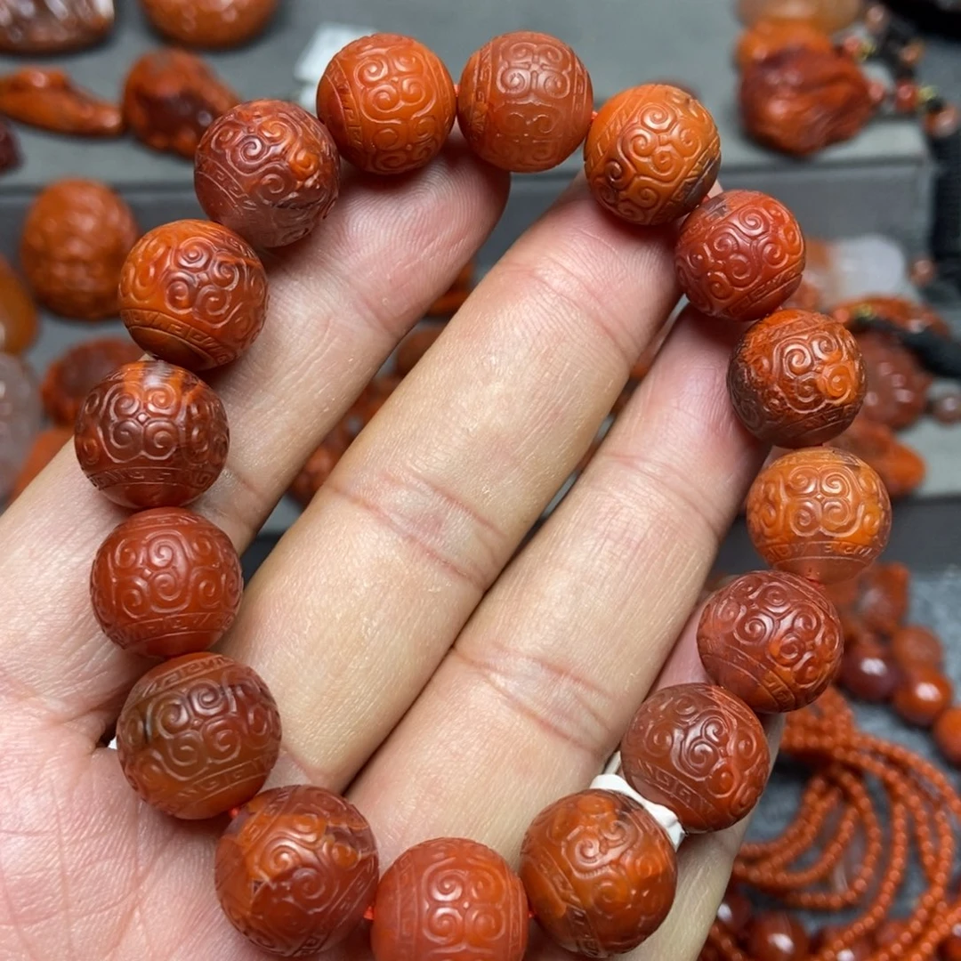 【闪购商品】南红玛瑙手串未镶嵌13+’mm