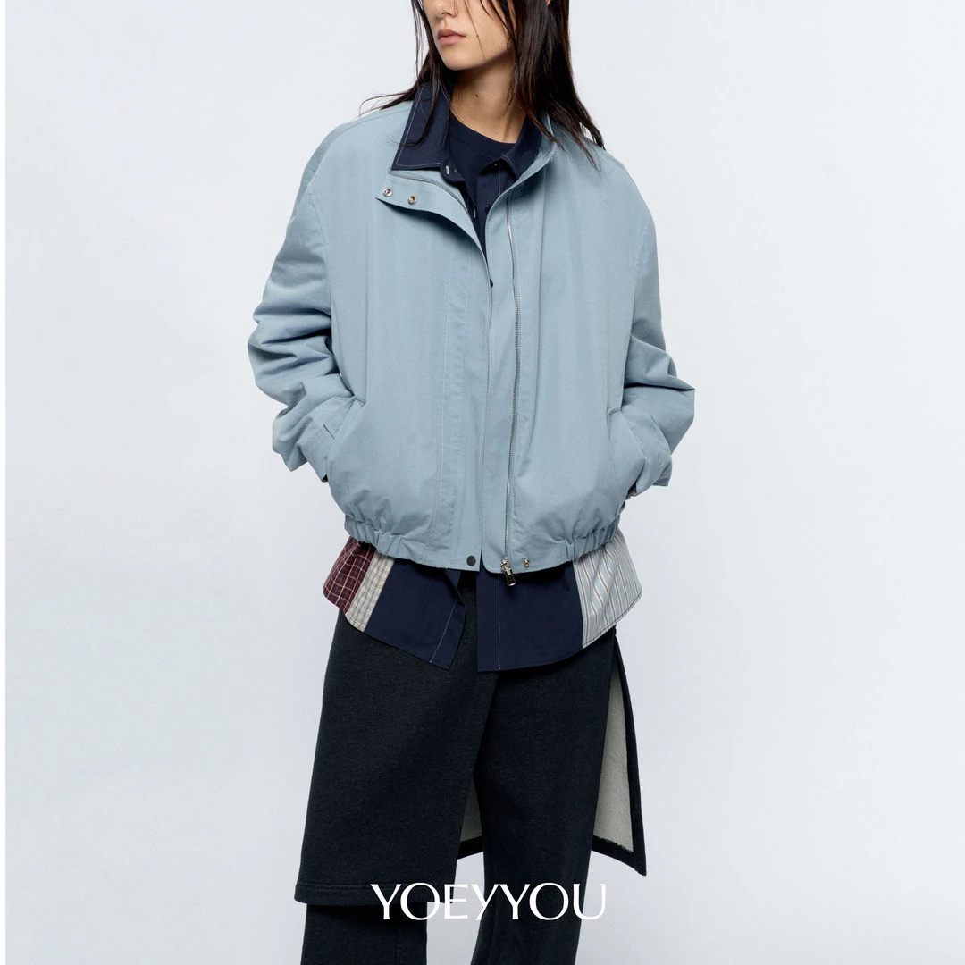 YOEYYOU 26春夏 中长立领复古夹克  20473