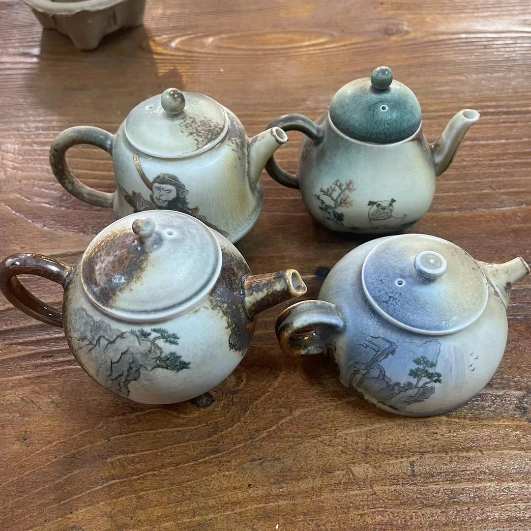 【小田甄陶】蕉白轩柴烧壶（画片器型任意发一）