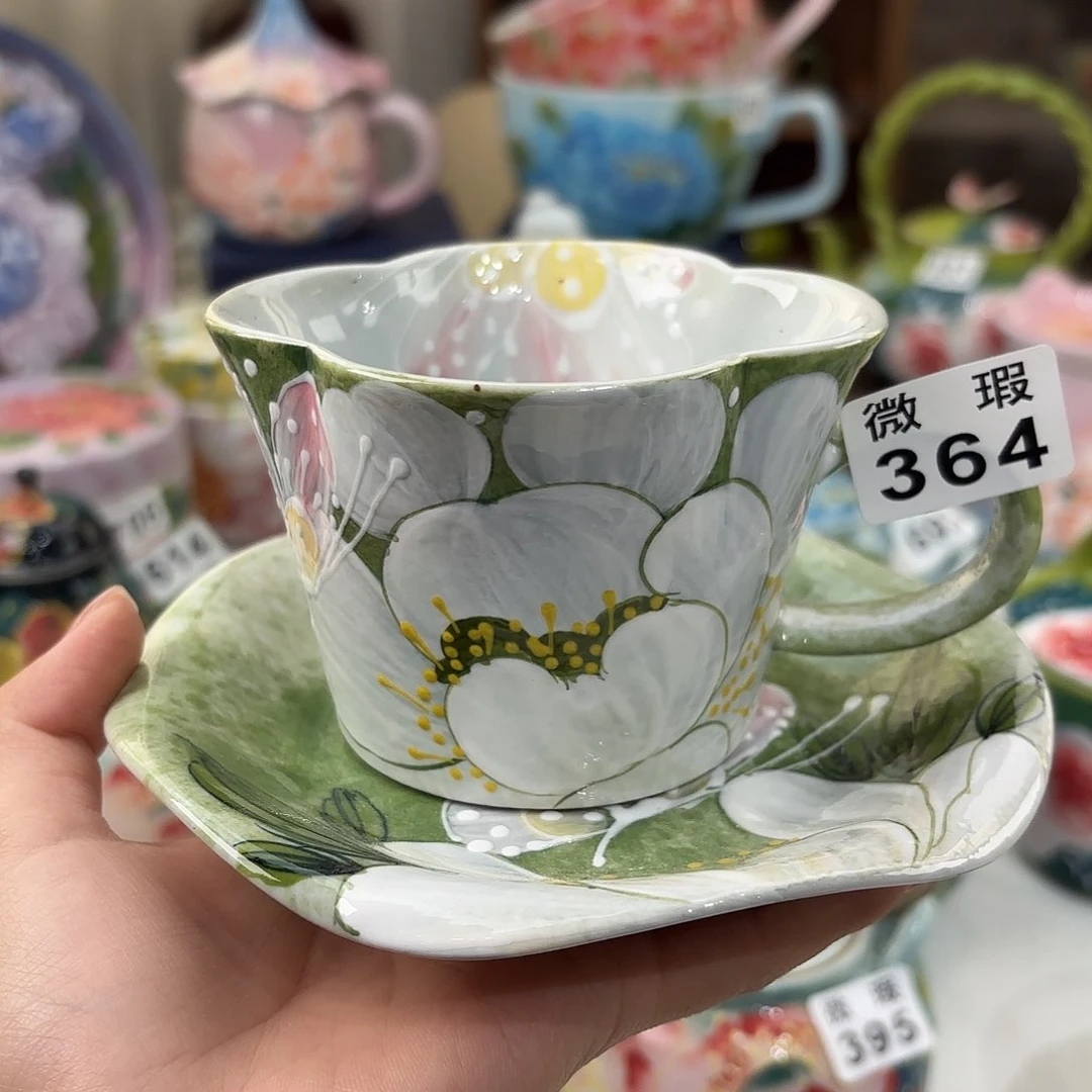 景德镇手绘高温釉下彩陶瓷茶具