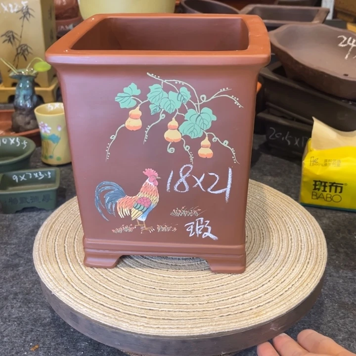 紫砂花盆紫砂花盆