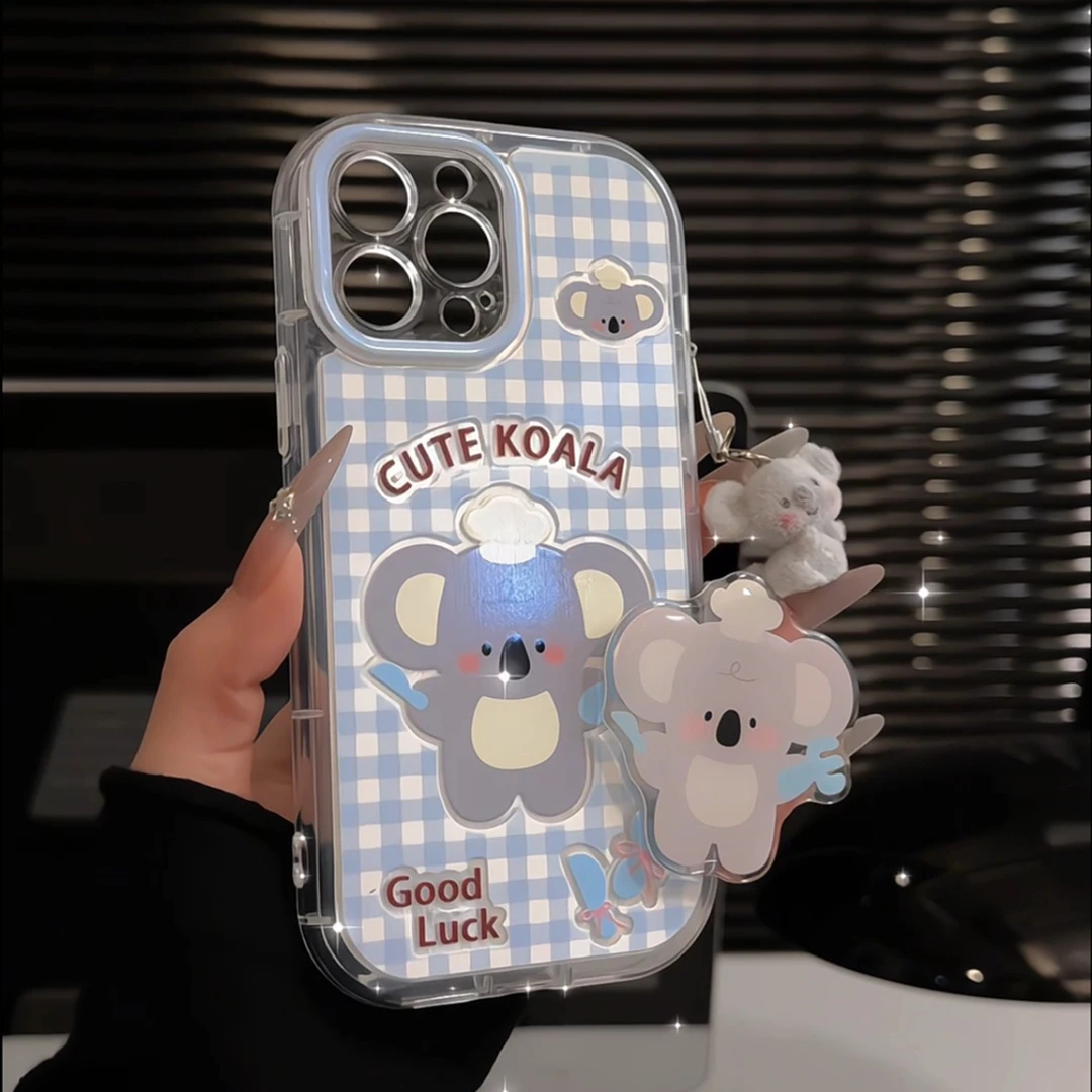 蓝格考拉适用苹果16promax手机壳iPhone15泡芙华为mate60小米oppo