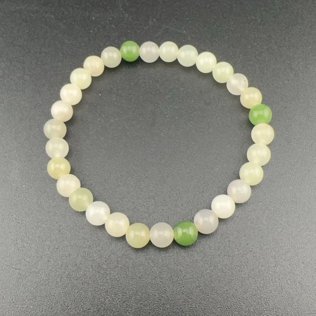 BY0806FPXQ标051 北玉精选 和田玉手串