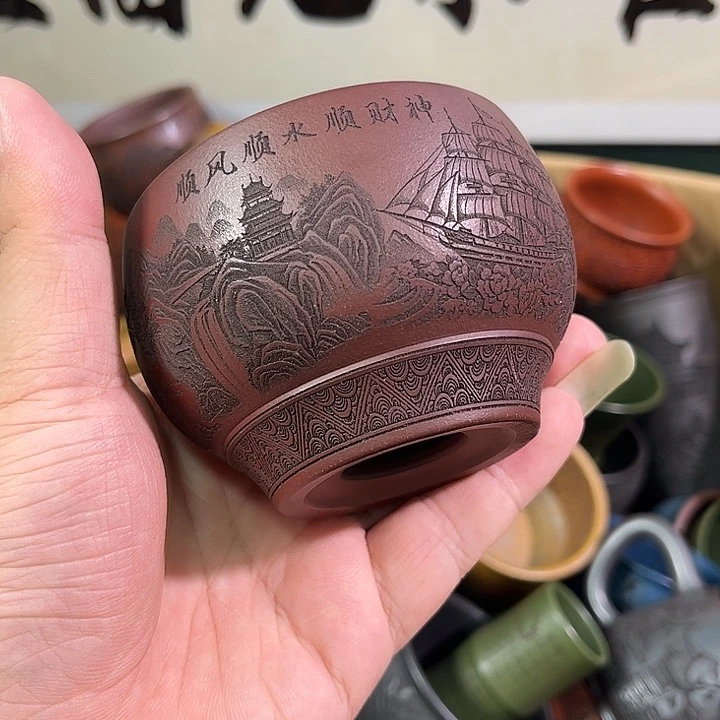 茶杯紫砂全手工紫砂主人杯