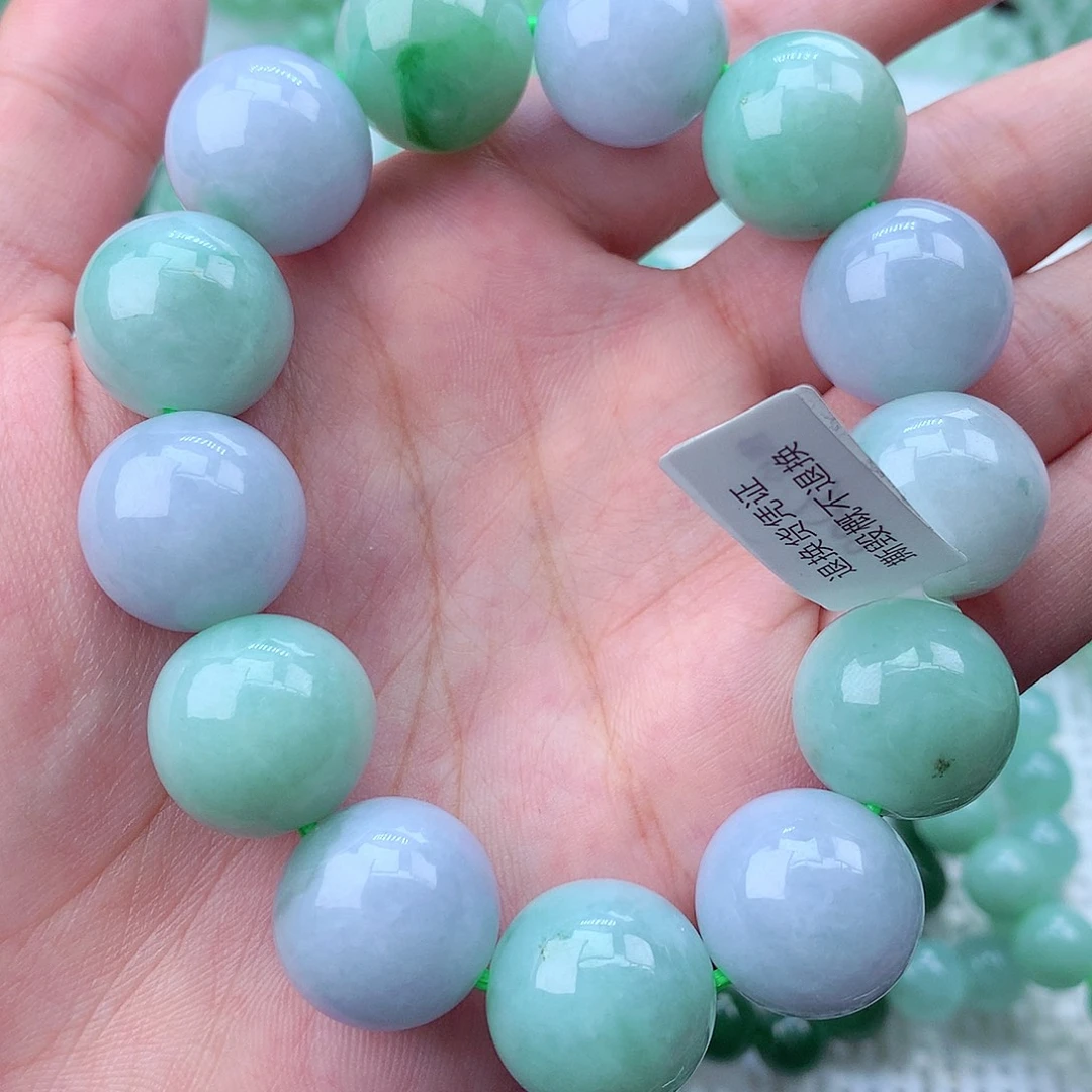 翡翠未镶嵌毛衣链卡18