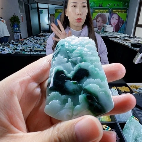 翡翠未镶嵌项链翡翠