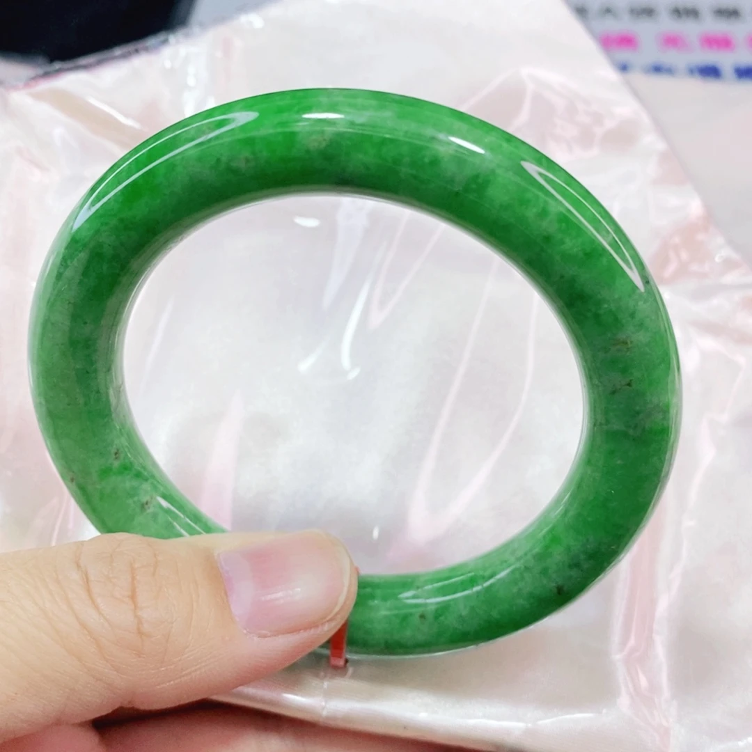 未镶嵌手镯翡翠54.8圈口圆条毕业