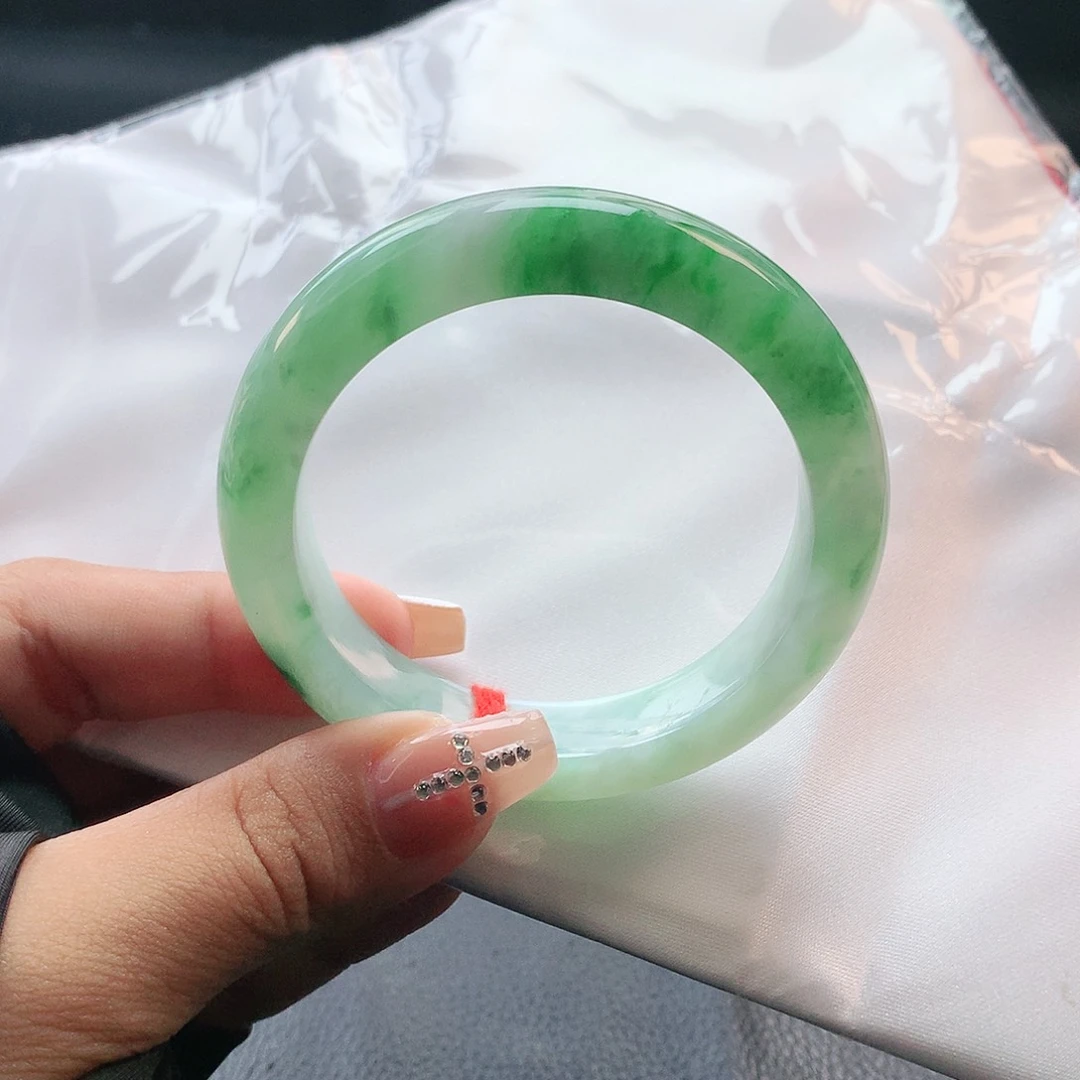 未镶嵌手镯翡翠52 天然缅甸a货翡翠2817