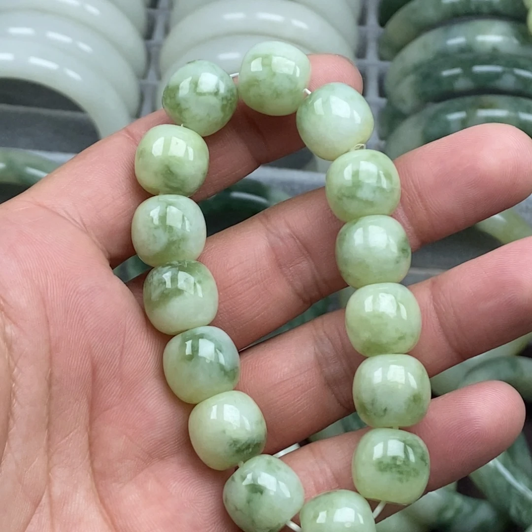 蛇纹石玉未镶嵌手链