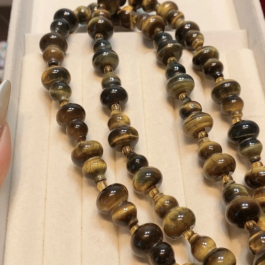 散珠玛瑙/玉髓14mm虎眼葫芦