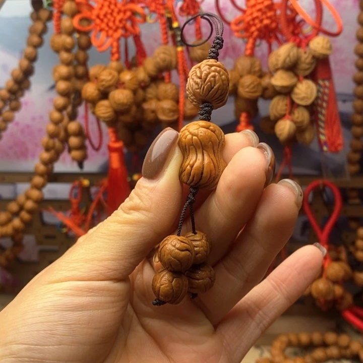 吊坠桃核龙纹桃枭