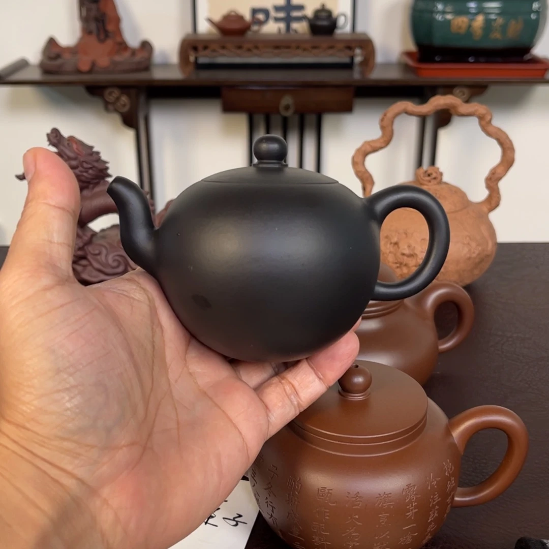 茶壶紫砂稻**?一粒朱紫砂壶一把