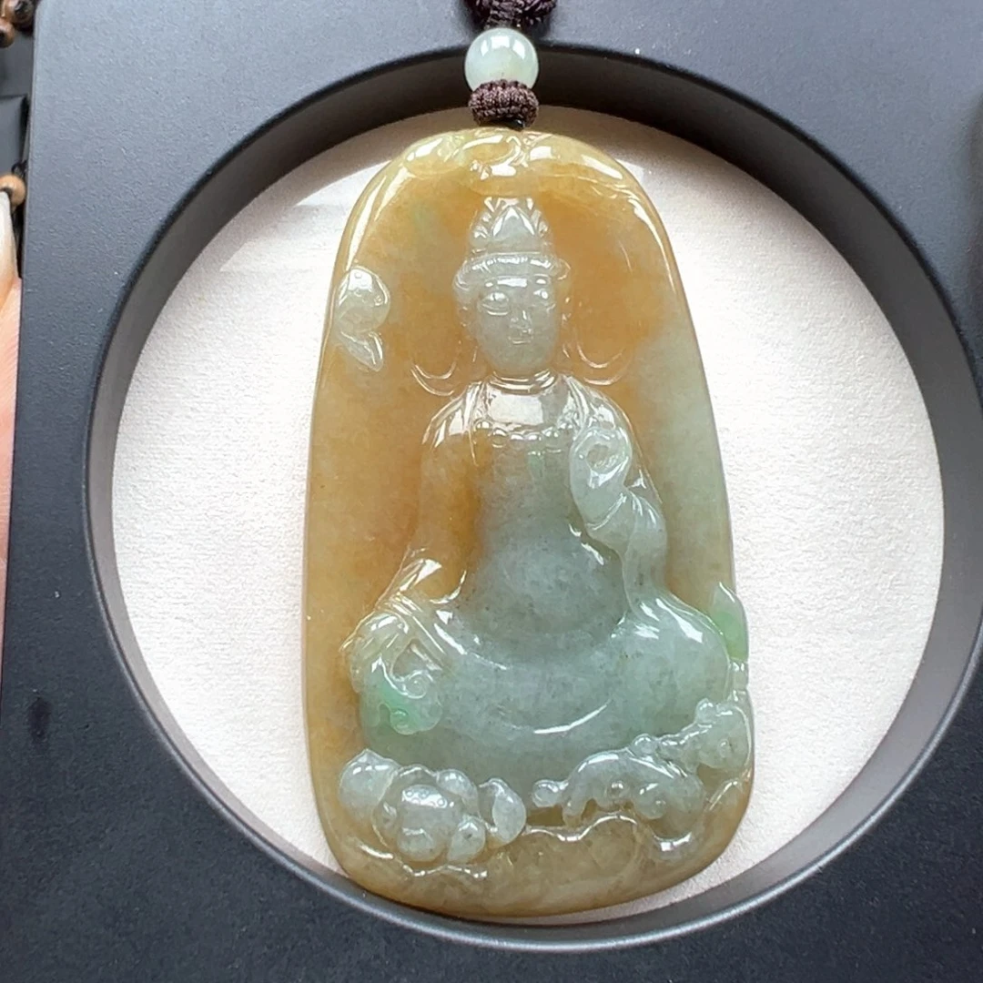 颈饰未镶嵌翡翠观音
