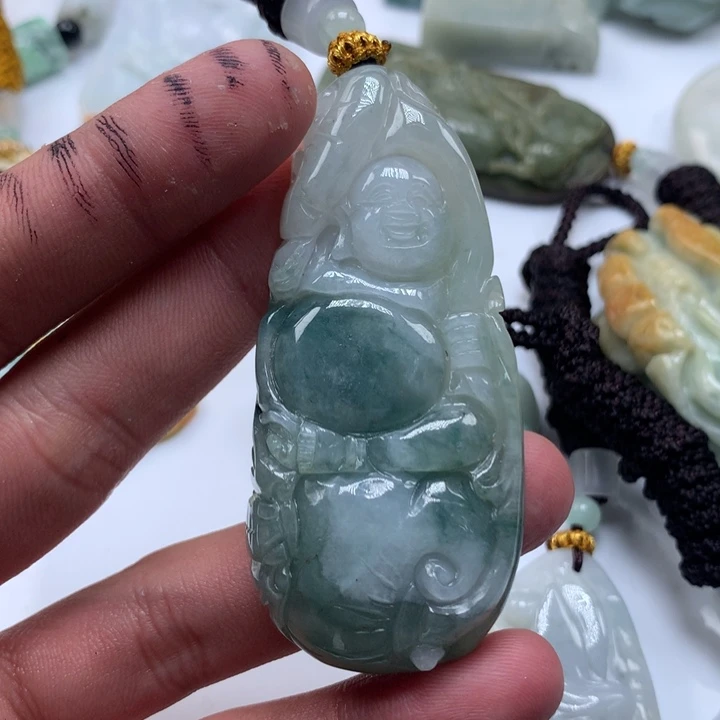 颈饰未镶嵌翡翠保真天然a货翡翠