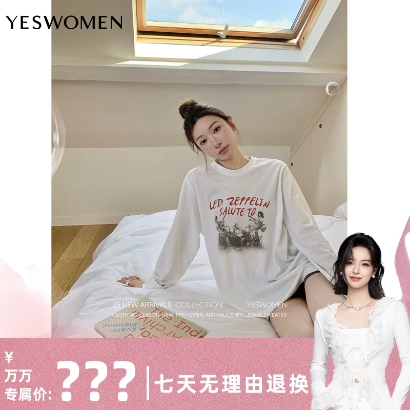 【万万专属】YESWOMEN夏末T恤组·慵懒松弛叠穿棉T长袖XYF1357B3748