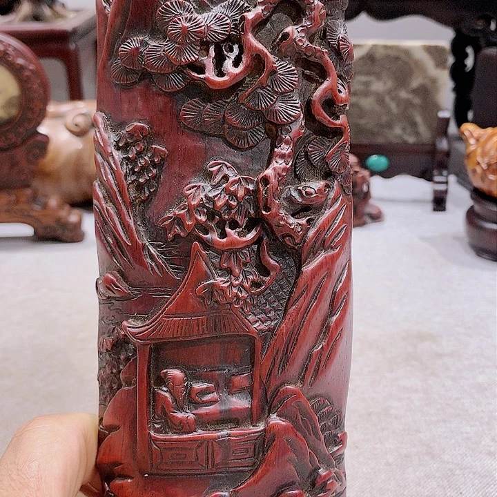 花梨木类茶*花梨木精品镇尺