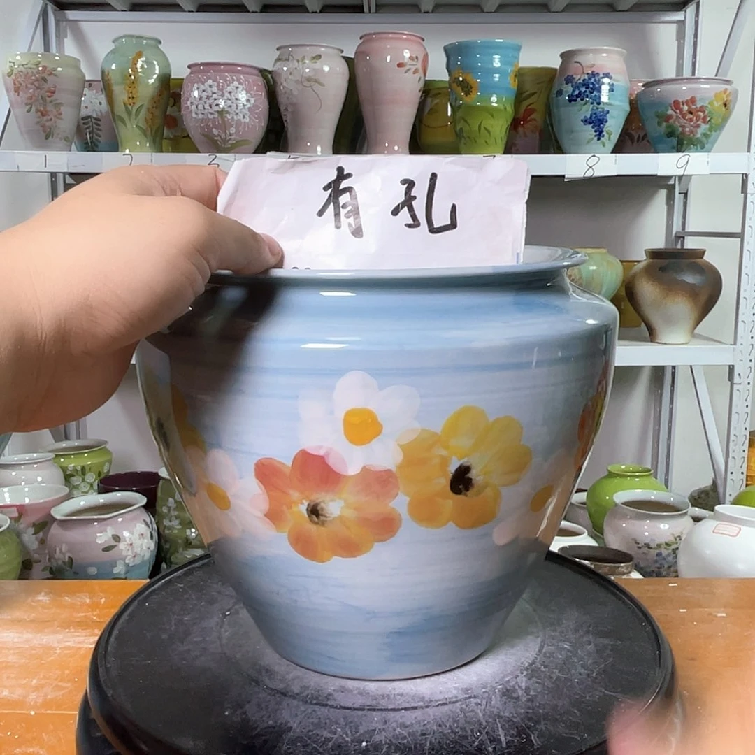 花盆口径17.5高27.5厘米