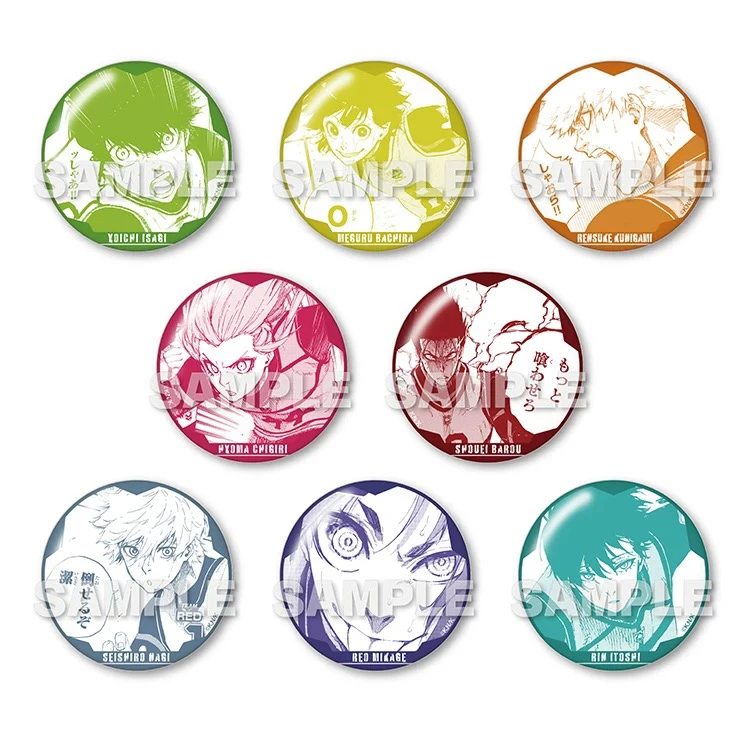 【日谷】蓝色监狱蓝锁 原画单色铁人吧唧徽章（默认代拆）