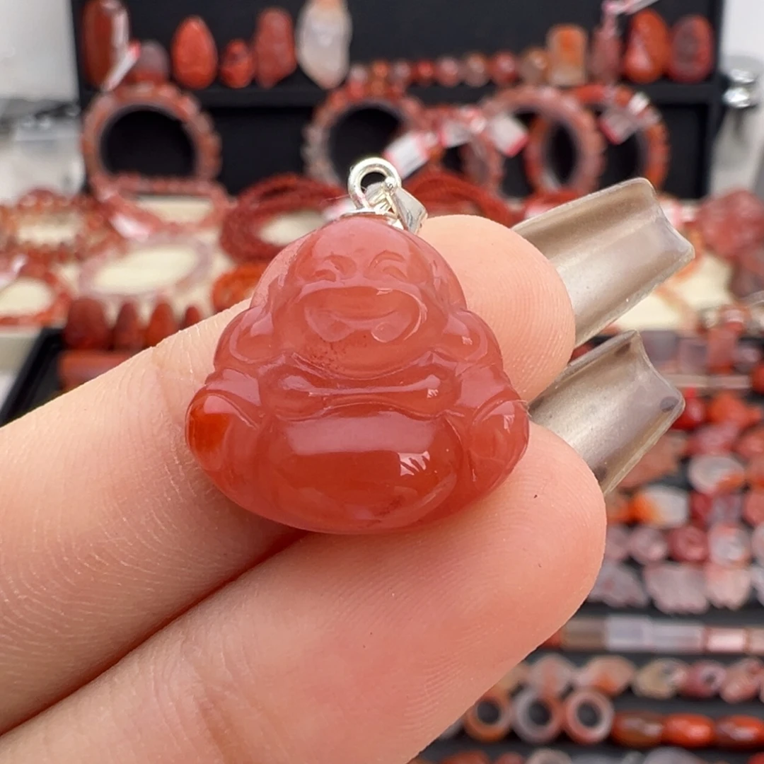 南红玛瑙未镶嵌颈饰佛公