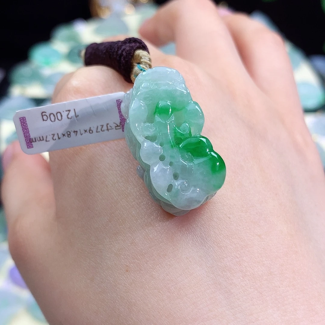 翡翠未镶嵌颈饰貔貅