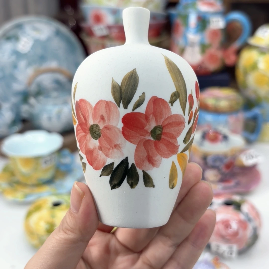 景德镇手绘高温釉下彩陶瓷茶具