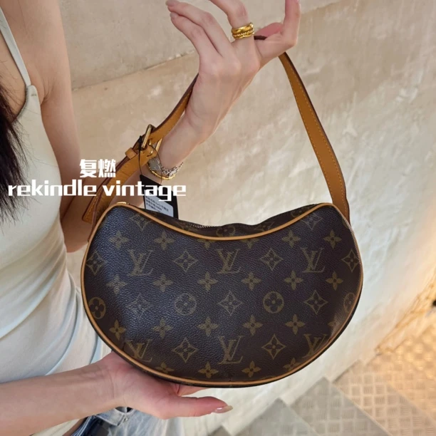 95新 LouisVuitton/路易威登 复燃精选/老花小号豌豆单肩包