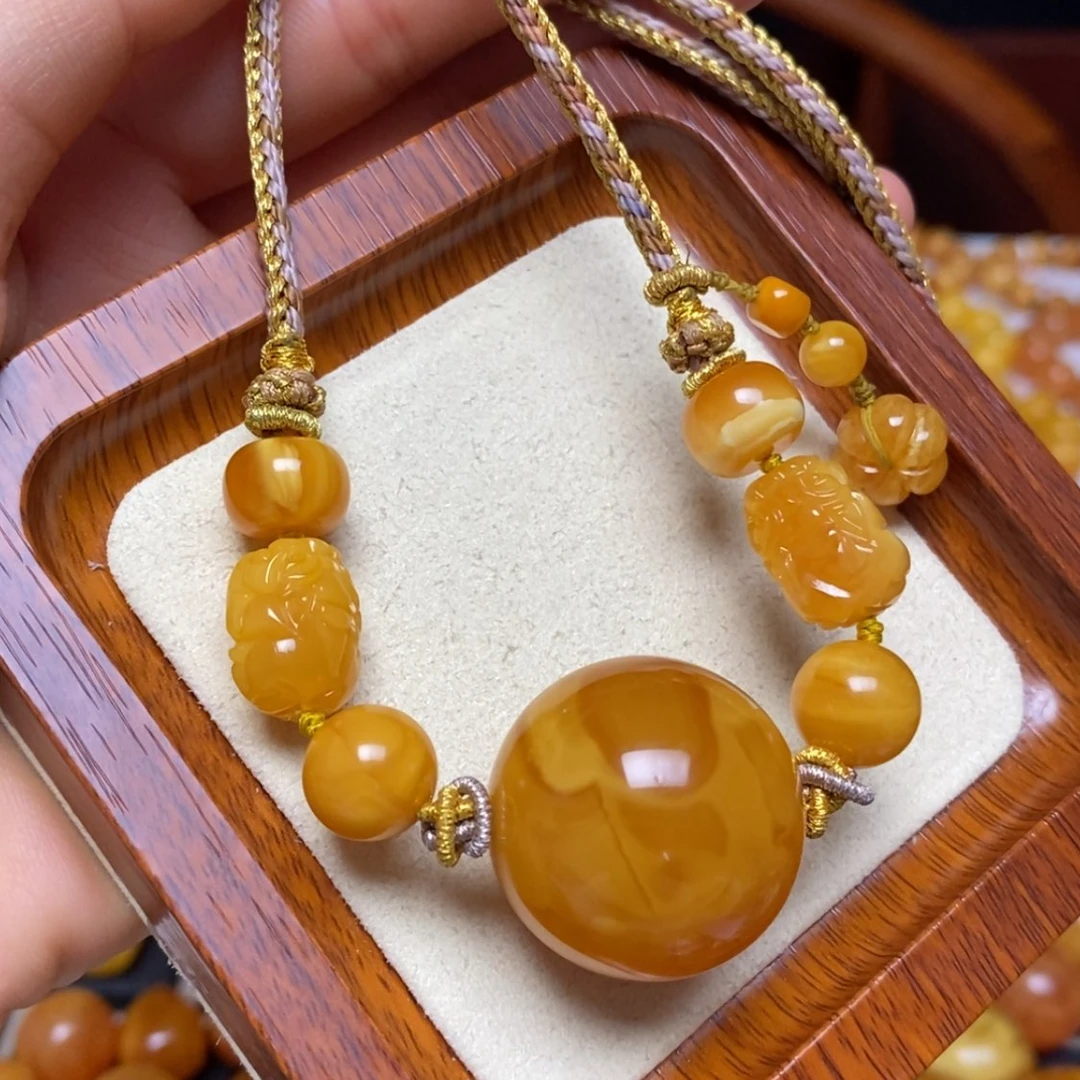 【闪购商品】蜜蜡颈饰未镶嵌项链