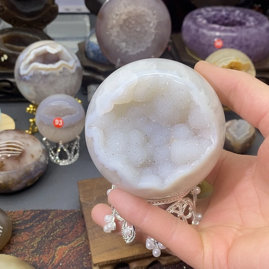 摆件未镶嵌紫晶开口笑