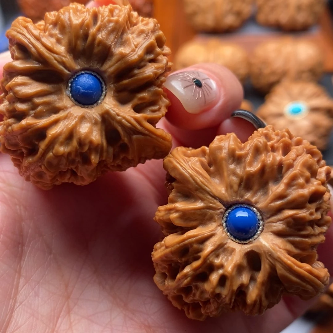 把件文玩核桃41尺全品南江石