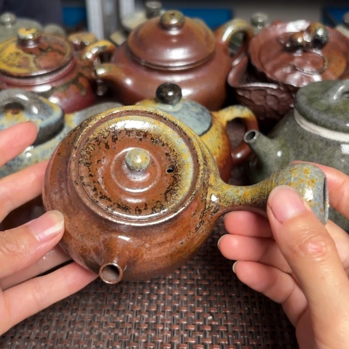 茶杯紫砂段泥侧把160