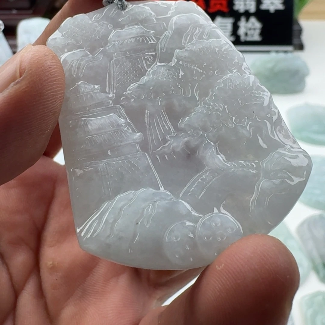 颈饰未镶嵌翡翠天然缅甸A货翡翠