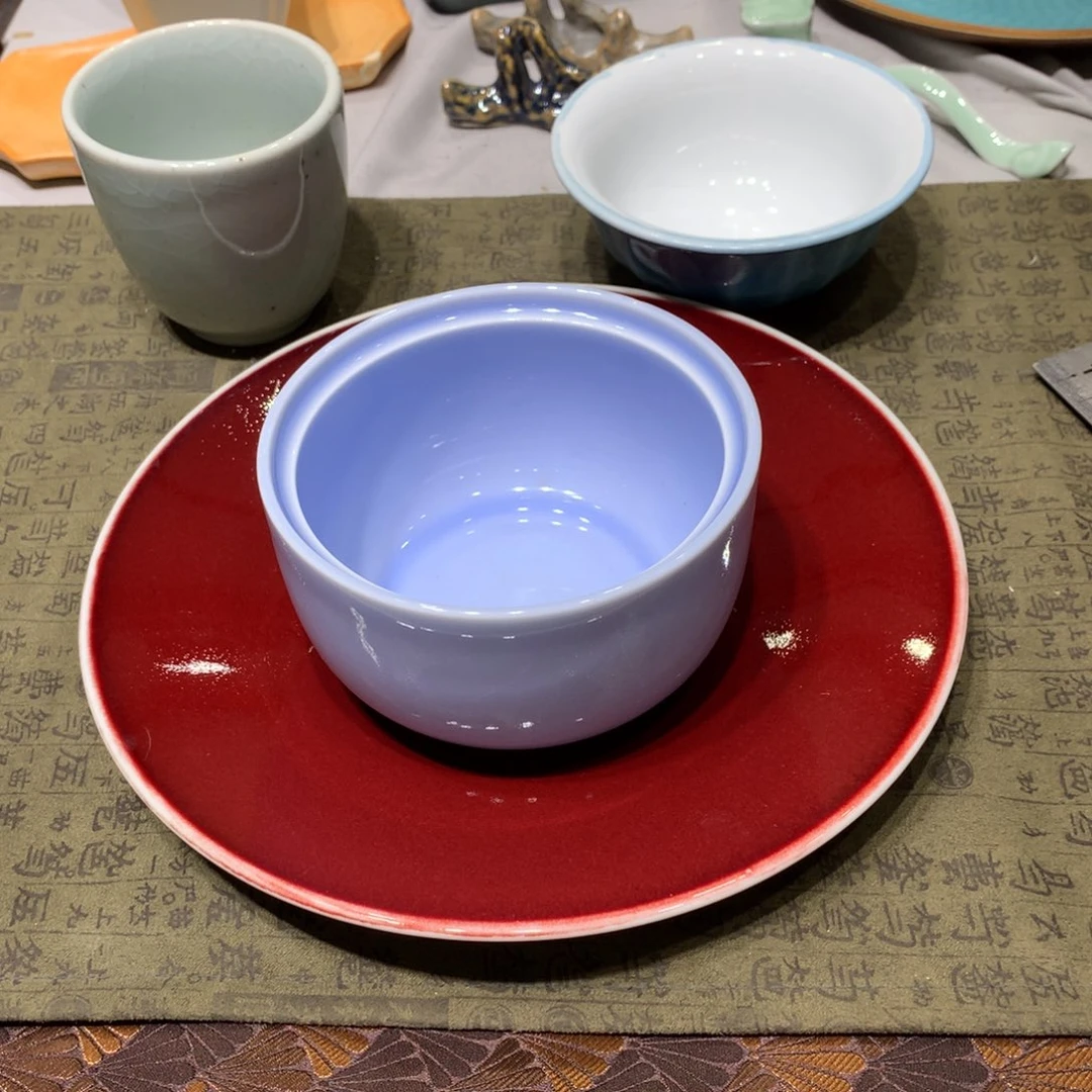 陶景德镇粗陶复古盘碗微瑕