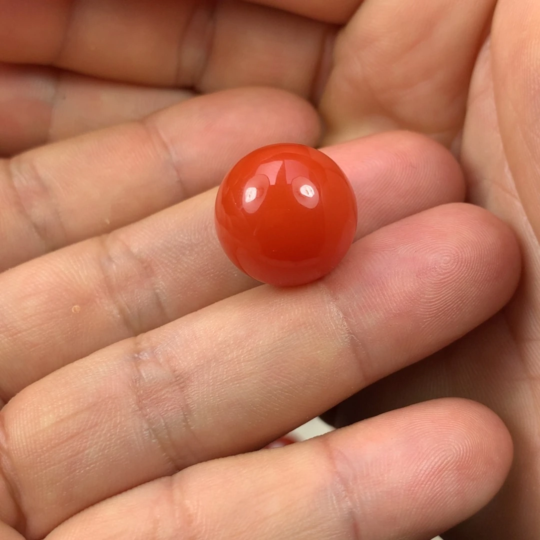 南红玛瑙珠子未镶嵌清*过