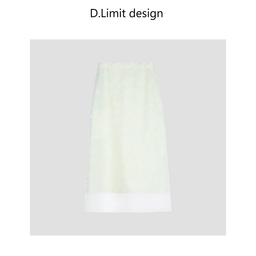 【D.Limit design】气质清新春日黄半身裙