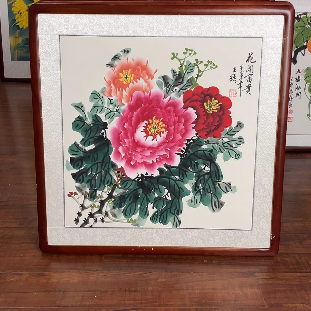 国画带框尺寸63*63厘米