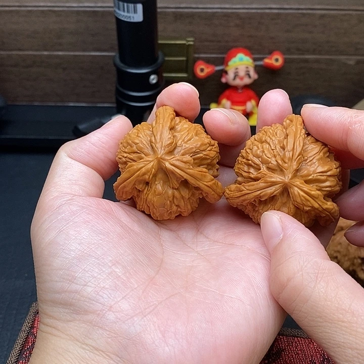 化***说把件文玩核桃白奔