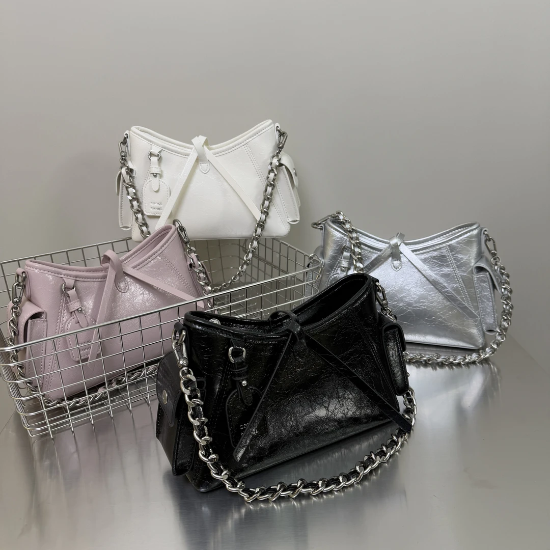 链式单肩斜挎包百搭流苏小包包ins肩包时尚网红流浪小香风