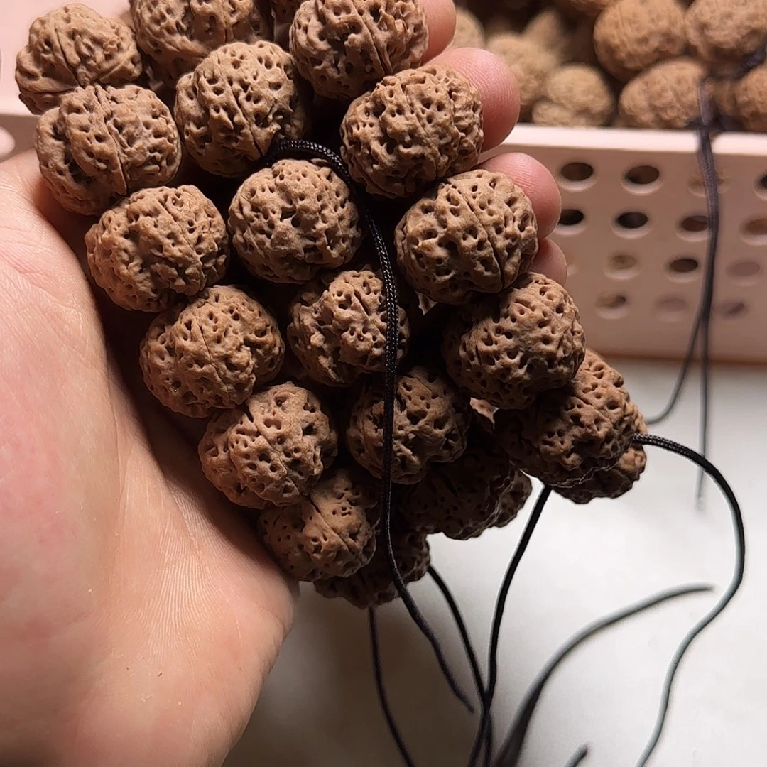金刚菩提手串22尺寸粉红皮