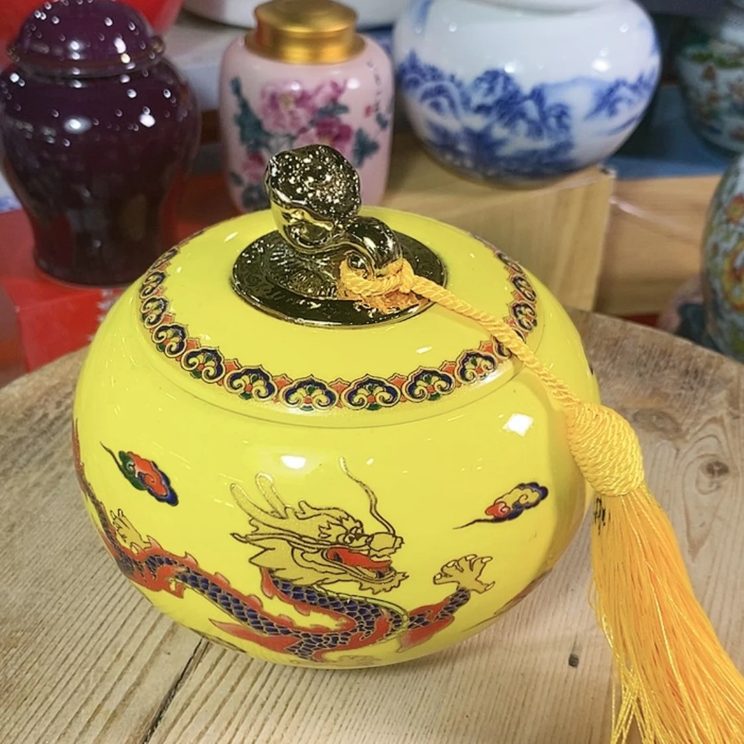 【闪购商品】瓷片陶瓷茶叶罐密封罐