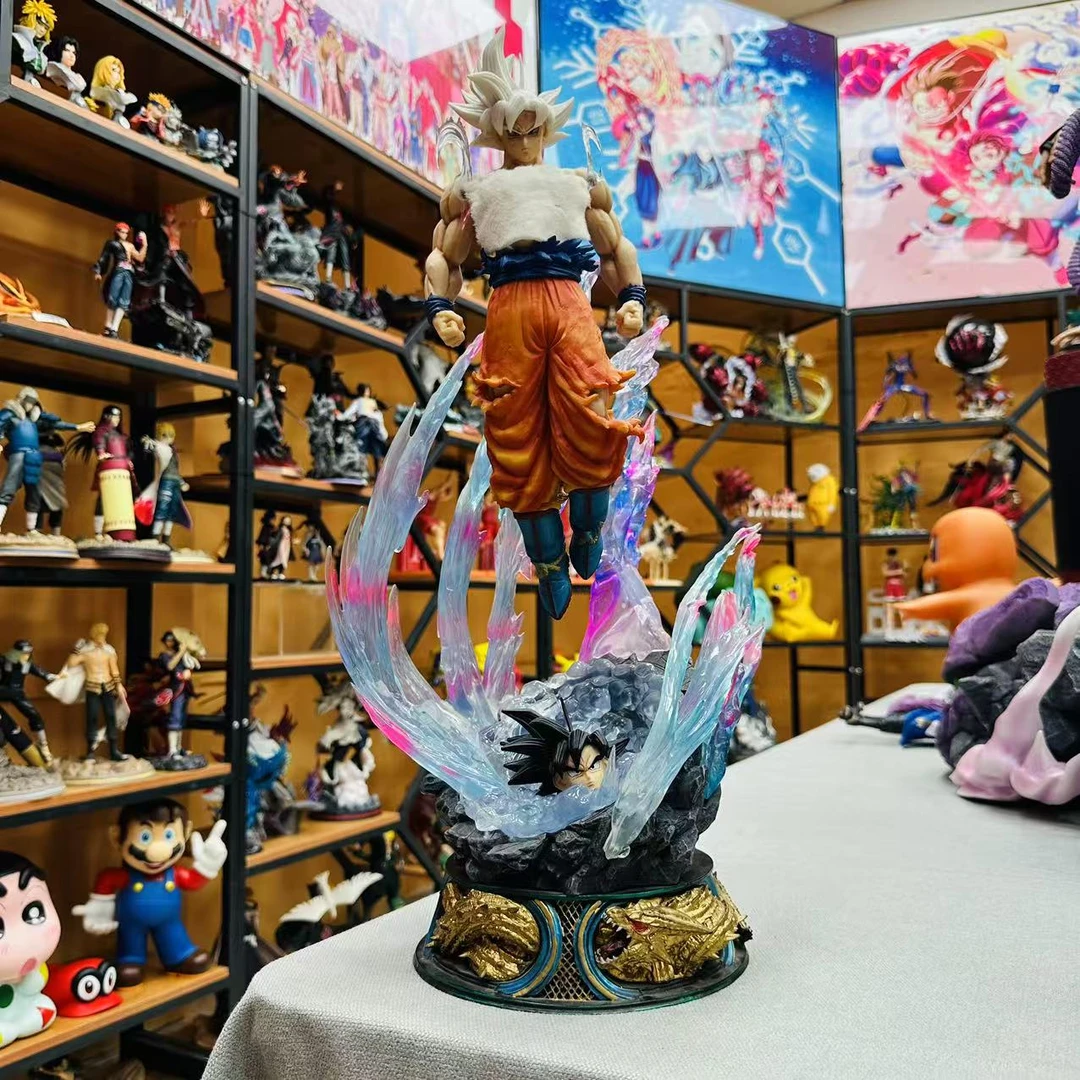 【优质好货】七龙珠 大号 自在极意功悟空 三头雕 50CM左右 手办