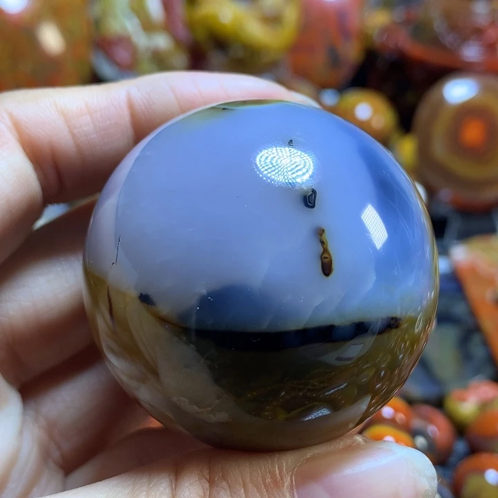 玛瑙/玉髓战国红单珠未镶嵌用****7