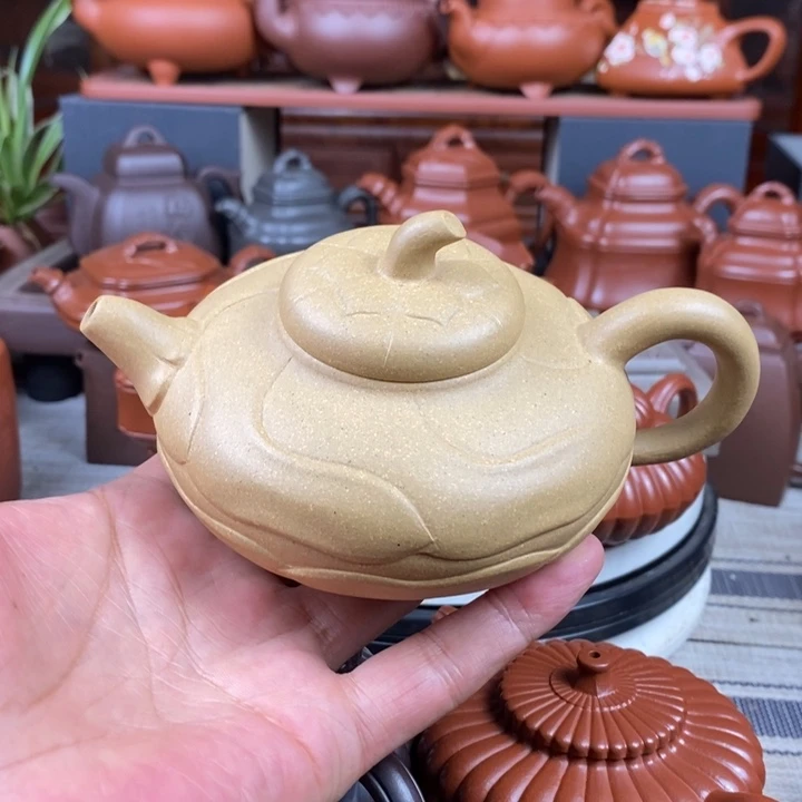 茶壶紫砂凤卷葵260CC原矿黄金老段618特价