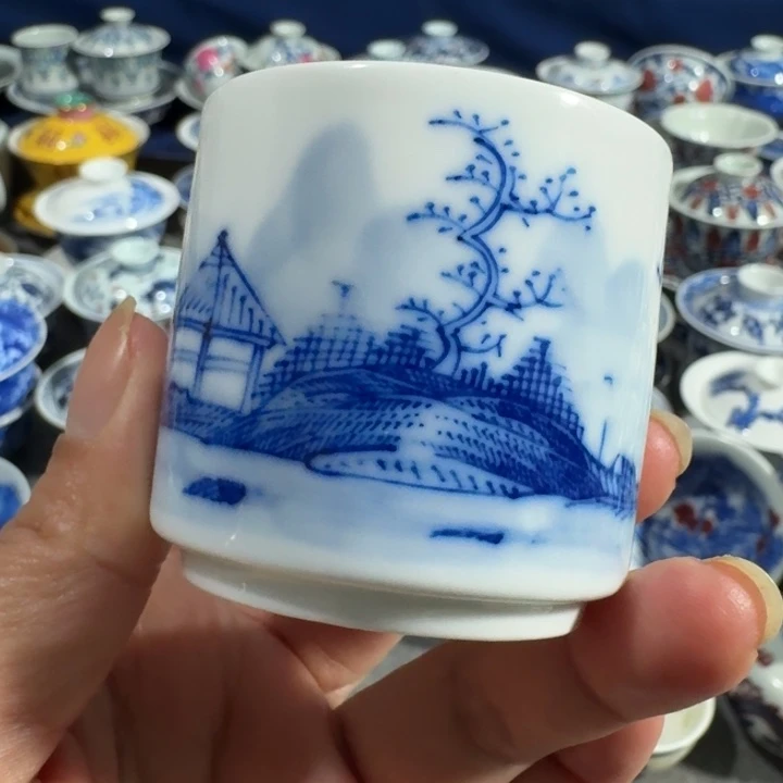 景德镇手工手绘杯