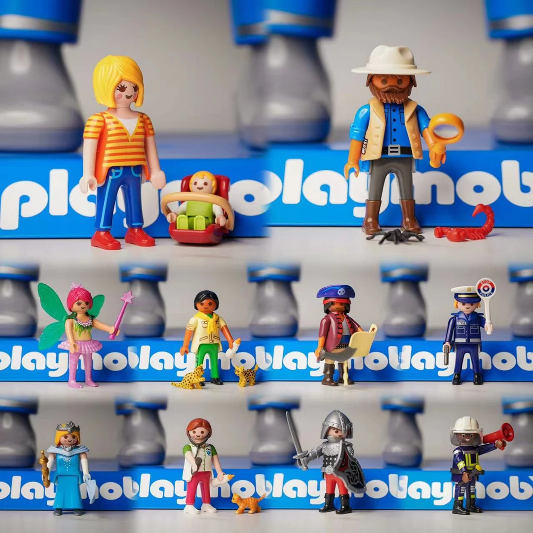 Playmobil/摩比世界10人偶套装（2019） 透明袋包装玩具小礼物
